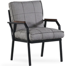 Fotoliu de grădină SIESTA cu perne, Metal, Opțiuni culoare