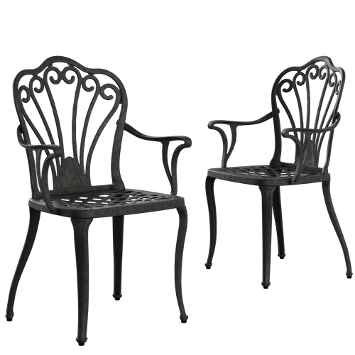 2 scaune exterior negre SARDEGNA evidențiind designul ergonomic, materialul durabil și structura rezistentă la intemperii. Ideal pentru spații exterioare precum terase, grădini și cafenele. 2 scaune exterior negre SARDEGNA evidențiind designul ergonomic, materialul durabil și structura rezistentă la intemperii. Ideal pentru spații exterioare precum terase, grădini și cafenele.