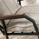 Fotoliu de grădină SIESTA cu perne, Metal, Opțiuni culoare