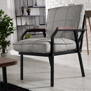 Fotoliu de grădină SIESTA cu perne, Metal, Opțiuni culoare