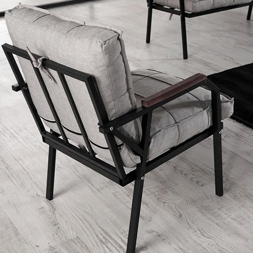 Fotoliu de grădină SIESTA cu perne, Metal, Opțiuni culoare - Maroom Fotoliu de grădină SIESTA cu perne, Metal, Opțiuni culoare - Maroom