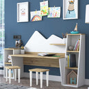 Birou pentru copii SWEET 6 rafturi 2 tabureți 180 x 94 cm - Maroom