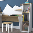 Birou pentru copii SWEET 6 rafturi 2 tabureți 180 x 94 cm - Maroom