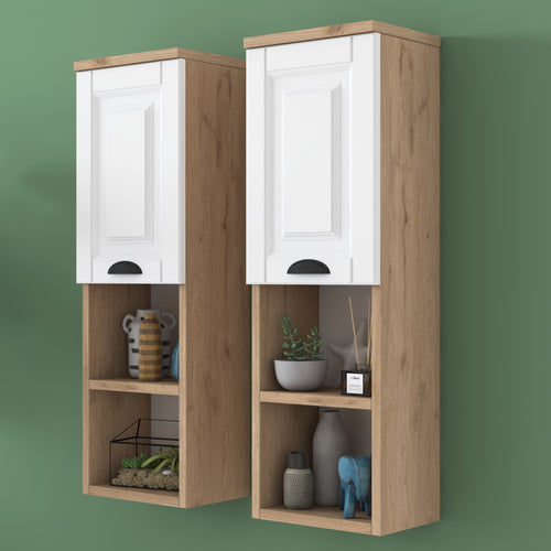Dulap de perete TWINS 2 rafturi 1 ușa 29 x 90 cm - Maroom Dulap de perete TWINS 2 rafturi 1 ușa 29 x 90 cm - Maroom
