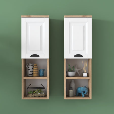 Dulap de perete TWINS 2 rafturi 1 ușa 29 x 90 cm - Maroom Dulap de perete TWINS 2 rafturi 1 ușa 29 x 90 cm - Maroom