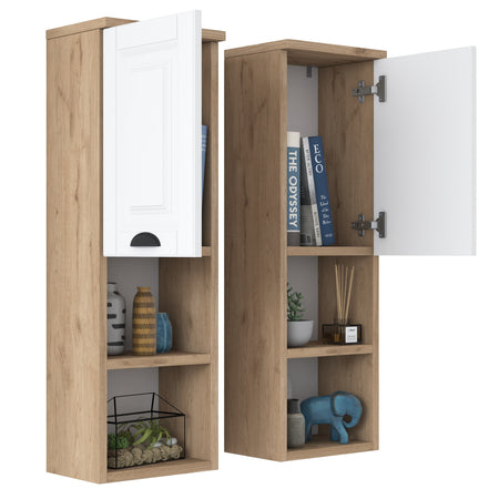 Dulap de perete TWINS 2 rafturi 1 ușa 29 x 90 cm - Maroom Dulap de perete TWINS 2 rafturi 1 ușa 29 x 90 cm - Maroom