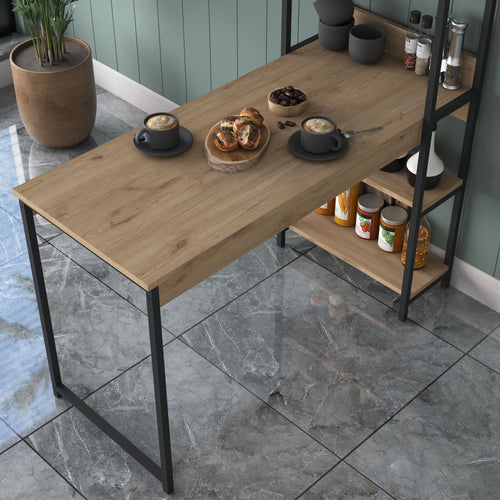Masă Bucătărie cu rafturi CORA 4 rafturi 50 x 120 cm - Maroom Masă Bucătărie cu rafturi CORA 4 rafturi 50 x 120 cm - Maroom