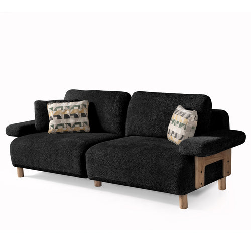 Canapea LAVA  , Țesătură modernă și moale, picioarelor: Lemn Canapea LAVA  , Țesătură modernă și moale, picioarelor: Lemn