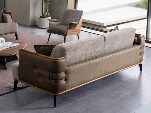 Canapea extensibilă ATHENA 3 locuri 228 cm - Maroom Canapea extensibilă ATHENA 3 locuri 228 cm - Maroom