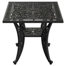 Masa fixa exterior negru SARDEGNA ergonomic și confortabil, ideal pentru terase, grădini, balcoane, cafenele și restaurante. Design elegant, material rezistent la intemperii, ușor de asamblat, protecție UV și durabilitate sporită.