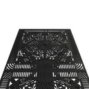 Masa fixa exterior negru SARDEGNA ergonomic și confortabil, ideal pentru terase, grădini, balcoane, cafenele și restaurante. Design elegant, material rezistent la intemperii, ușor de asamblat, protecție UV și durabilitate sporită.