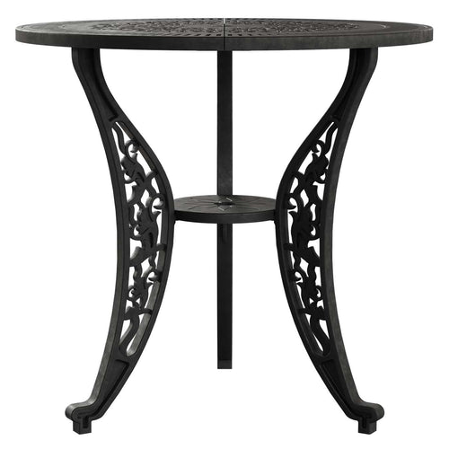 Masa fixa rotunda exterior negru SARDEGNA ergonomic și confortabil, ideal pentru terase, grădini, balcoane, cafenele și restaurante. Design elegant, material rezistent la intemperii, ușor de asamblat, protecție UV și durabilitate sporită. Masa fixa rotunda exterior negru SARDEGNA ergonomic și confortabil, ideal pentru terase, grădini, balcoane, cafenele și restaurante. Design elegant, material rezistent la intemperii, ușor de asamblat, protecție UV și durabilitate sporită.