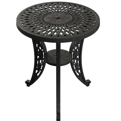 Masa rotunda exterior negru SARDEGNA, evidențiind designul ergonomic, materialul durabil și structura rezistentă la intemperii. Ideal pentru spații exterioare precum terase, grădini și cafenele. Masa rotunda exterior negru SARDEGNA, evidențiind designul ergonomic, materialul durabil și structura rezistentă la intemperii. Ideal pentru spații exterioare precum terase, grădini și cafenele.