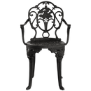 Scaun exterior SICILY negru, design modern și ergonomic, realizat din material rezistent la intemperii. Perfect pentru spații exterioare, cu protecție UV și durabilitate sporită.