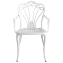 Scaun exterior SARDEGNA alb, design modern și ergonomic, realizat din material rezistent la intemperii. Perfect pentru spații exterioare, cu protecție UV și durabilitate sporită.