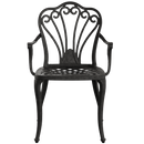 Scaun exterior SARDEGNA negru, design modern și ergonomic, realizat din material rezistent la intemperii. Perfect pentru spații exterioare, cu protecție UV și durabilitate sporită.