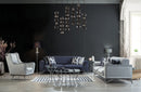 Canapea extensibilă 3 locuri MAGNUM 230 cm, material: Catifea, picioarelor: Metal 2 canapele 1 fotoliu