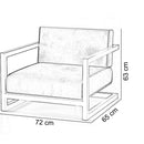 Fotoliu de grădină JAZZ, Opțiuni culoare