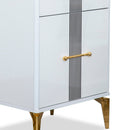 Comodă LOTTO 1 ușă 2 sertare 60 x 110 cm, Alb