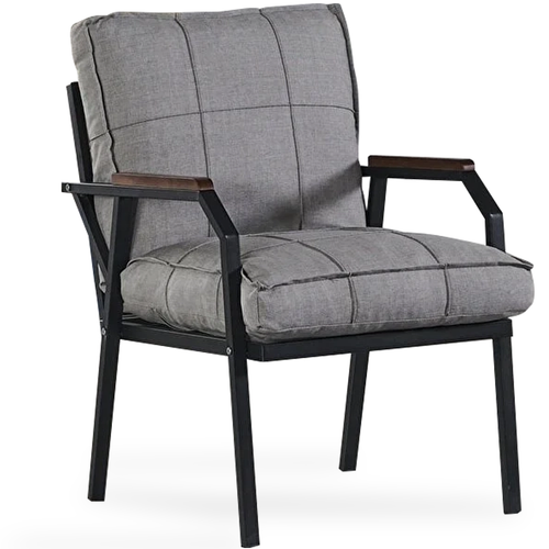 Fotoliu de grădină SIESTA cu perne, Metal, Opțiuni culoare