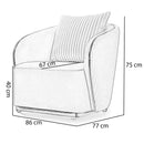 Fotoliu VEGA, Opțiuni culoare - Maroom