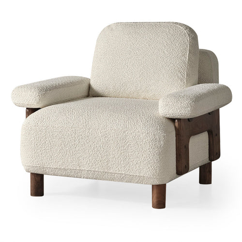 Fotoliu  LAVA  , Țesătură modernă și moale, picioarelor: Lemn  1   , din perspectiva