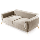 Canapea extensibilă BUTTERFLY 3 locuri  220 cm , material:Catifea,  picioarelor: Metal, detalie extensibila