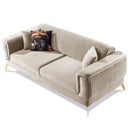 Canapea extensibilă BUTTERFLY 3 locuri  220 cm , material:Catifea,  picioarelor: Metal, din sus