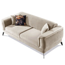 Canapea extensibilă BUTTERFLY 3 locuri  220 cm , material:Catifea,  picioarelor: Metal, din sus