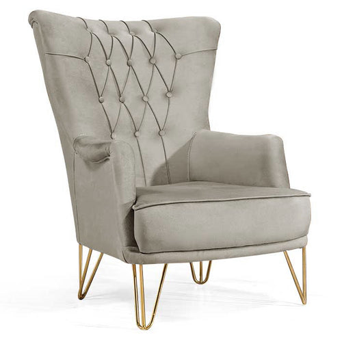 Fotoliu TOSCA , material:Catifea, picioarelor:Metal,