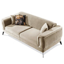 Canapea extensibilă BUTTERFLY 3 locuri  220 cm , material:Catifea,  picioarelor: Metal, din sus