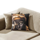 Canapea extensibilă BUTTERFLY 3 locuri  220 cm , material:Catifea,  picioarelor: Metal, detalie