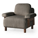 Fotoliu  LAVA  , Țesătură modernă și moale, picioarelor: Lemn  1   , din perspectiva