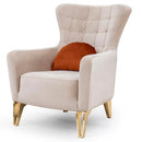 Fotoliu SEMENTA Gold 74 cm, Easy clean, Opțiuni culoare