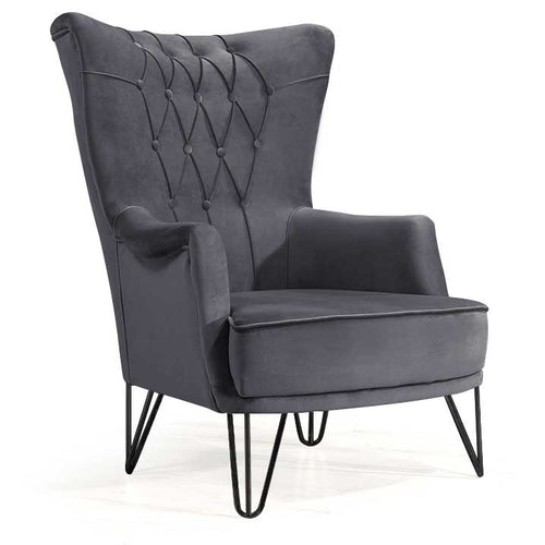 Fotoliu TOSCA , material:Catifea, picioarelor:Metal,