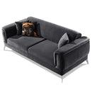 Canapea extensibilă BUTTERFLY 3 locuri  220 cm , material:Catifea,  picioarelor: Metal, din sus