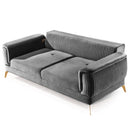 Canapea extensibilă BUTTERFLY 3 locuri  220 cm , material:Catifea,  picioarelor: Metal, detalie extensibila