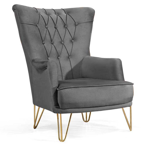 Fotoliu TOSCA , material:Catifea, picioarelor:Metal,