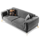 Canapea extensibilă BUTTERFLY 3 locuri  220 cm , material:Catifea,  picioarelor: Metal, din sus