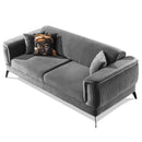 Canapea extensibilă BUTTERFLY 3 locuri  220 cm , material:Catifea,  picioarelor: Metal, din sus