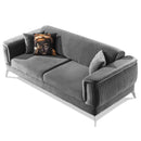 Canapea extensibilă BUTTERFLY 3 locuri  220 cm , material:Catifea,  picioarelor: Metal, din sus