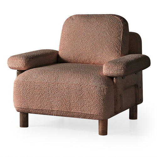 Fotoliu  LAVA  , Țesătură modernă și moale, picioarelor: Lemn  1   , din perspectiva