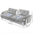 Canapea extensibilă 3 locuri PANDA 240 cm, Opțiuni culoare 