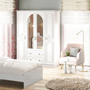 Dulap JESSICA cu oglindă 4 uși 2 sertare 140 x 182 cm
