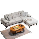 Colțar Extensibil 3+1 locuri cu șezlong AVIVA 265 x 190 cm, material: Catifea exclusivă, picioarelor: Lemn, din sus