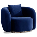 Fotoliu MUFFIN-MR, Opțiuni culoare, Material : Catifea  Picior&nbsp : Metal Argintiu, Pernă Pentru Spate : Burete moale