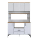 Dulap Bucătărie NICE 4 rafturi 6 uși 2 sertare, 120 x 184 cm - Maroom