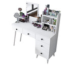 Masă de toaleta BRITNEY 5 rafturi 5 sertare 118 x 38 cm - Maroom