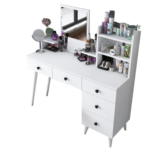 Masă de toaleta BRITNEY 5 rafturi 5 sertare 118 x 38 cm - Maroom