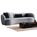 Canapea MUFFIN-MR, Opțiuni culoare, Material : Catifea  Picior&nbsp : Metal Argintiu, Pernă Pentru Spate : Burete moale